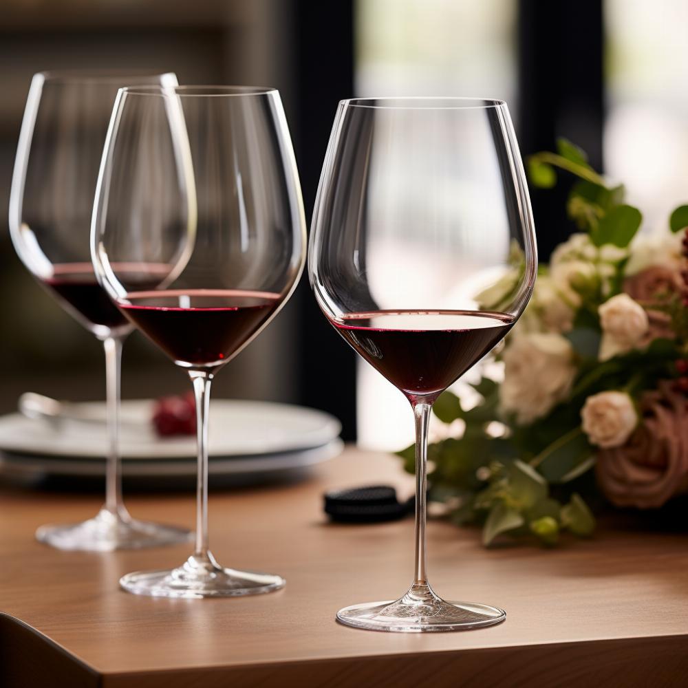 Le verre à vin est conçu pour déguster de manière optimale le vin rouge mais aussi le vin blanc et le rosé